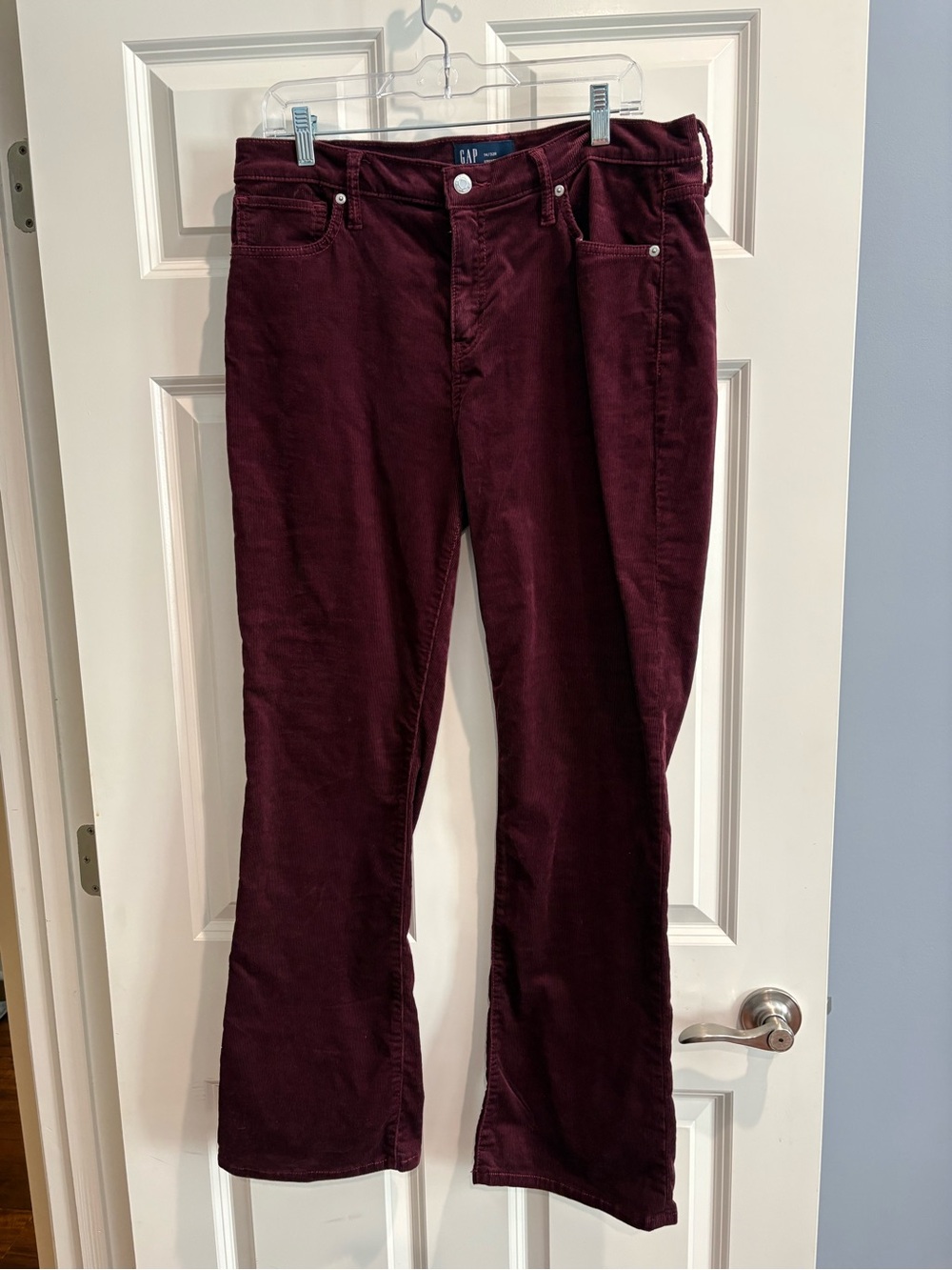 GAP Women's Boot Cut Corduroy Pants — Burgundy